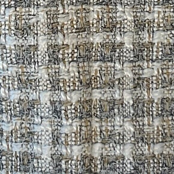 Ann Taylor SZ 12 Neutral Plaid Wool Blend Skirt Career Academia Preppy Old Money - Picture 9 of 10